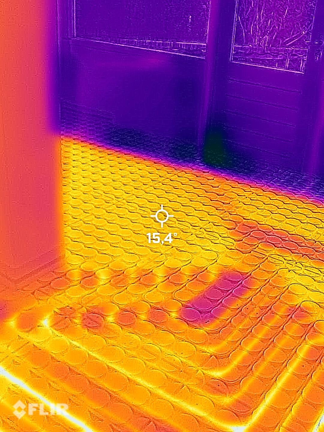 Vloerverwarming installatie