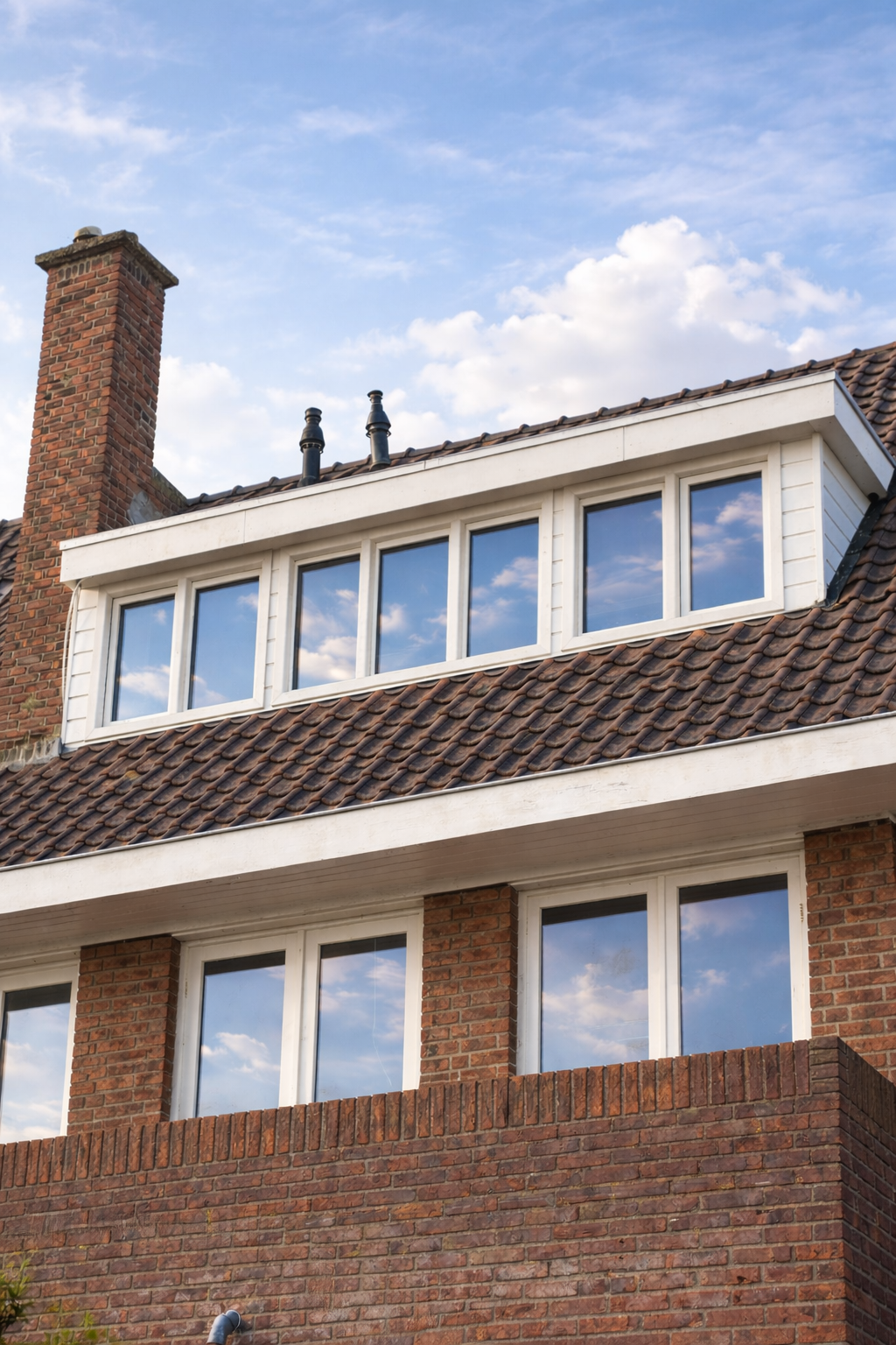Geplaatste dakkapel op een woning in de regio Den Haag